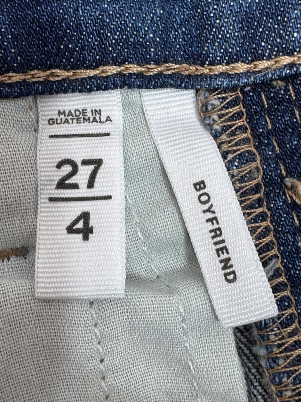Loft Jeans 4‎ Blue Floral Embroidered Raw Hem Boyfriend Crop Boho Cottagecore - Picture 9 of 14